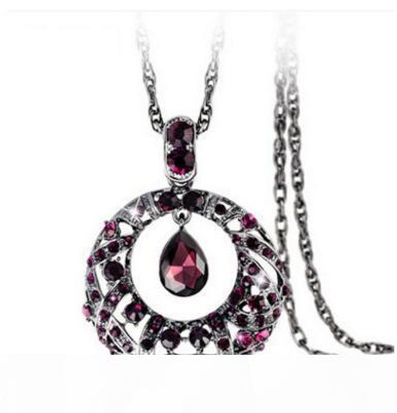 new fashion high quanlity crystal sweater women pendant necklace long drop necklace party dress jewelry gift, Silver
new fashion high quanlity crystal sweater women pendant necklace long drop necklace party dress jewelry gift, Silver