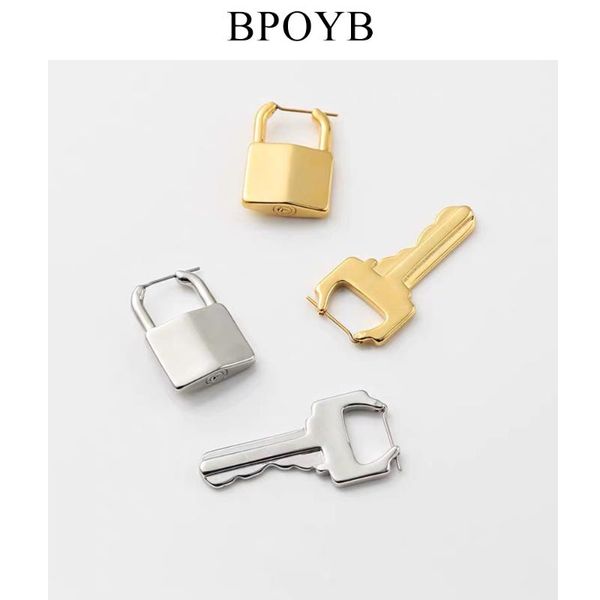 bpoyb 1 peice punk street fashion lock key dangle earrings creative jewelry for women men personality cool gaga same design, Silver
bpoyb 1 peice punk street fashion lock key dangle earrings creative jewelry for women men personality cool gaga same design, Silver