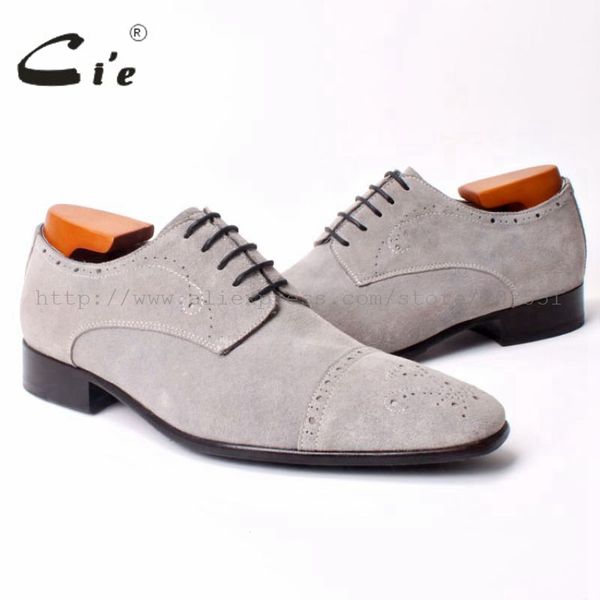 cie semi-brogues bespoke handmade men's squaretoe derby calf leather outsole breathable shoe color light grey suede no.d95, Black
cie semi-brogues bespoke handmade men's squaretoe derby calf leather outsole breathable shoe color light grey suede no.d95, Black