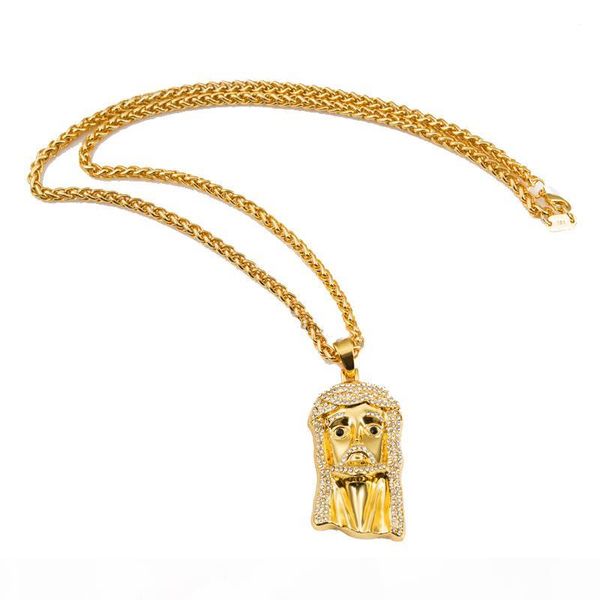 hip hop jewelry 18k gold plated hiphop cubic zirconia jesus pendant necklace long chain for men woman rapper rock accessories, Silver
hip hop jewelry 18k gold plated hiphop cubic zirconia jesus pendant necklace long chain for men woman rapper rock accessories, Silver