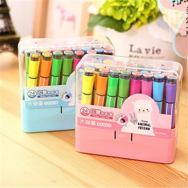 18/24/36pcs different color set art painting markers pen with stamp office supplies
18/24/36pcs different color set art painting markers pen with stamp office supplies