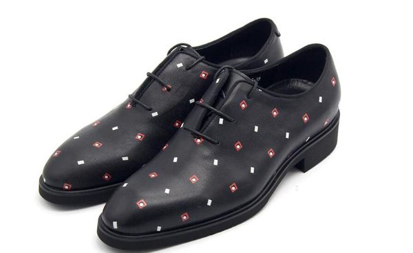 high formal shoes for men lace up genuine leather party men shoes point toe oxfords, Black
high formal shoes for men lace up genuine leather party men shoes point toe oxfords, Black