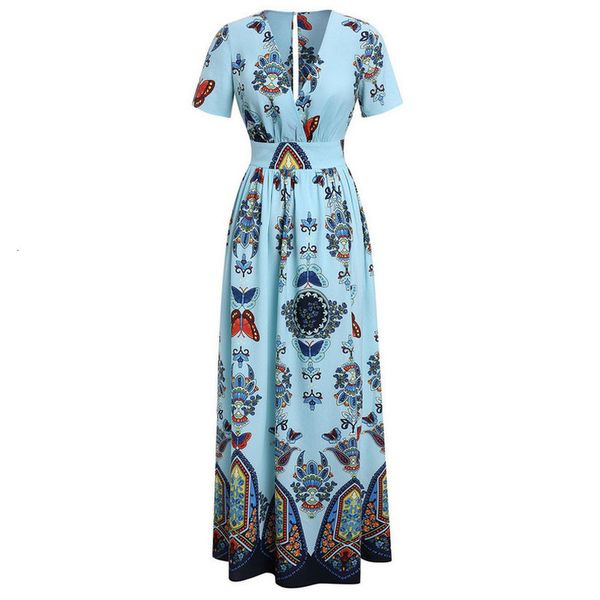 plus size dress fashion women butterfly printed long dress v neck short sleeve casual high waist pleated side split vestidos new, Black;gray
plus size dress fashion women butterfly printed long dress v neck short sleeve casual high waist pleated side split vestidos new, Black;gray