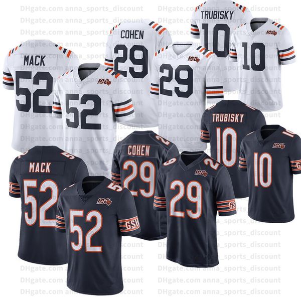 2020 american football team uniform bears 52 mack 29 cohen 10 54 58 custom series lightweight wearable comfortable sports t-shirt, Black;gray
2020 american football team uniform bears 52 mack 29 cohen 10 54 58 custom series lightweight wearable comfortable sports t-shirt, Black;gray