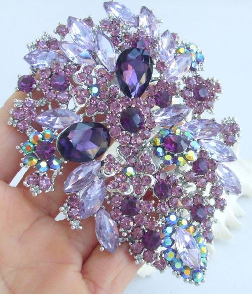 luxury hair accessories purple rhinestone crystal flower leaf hair comb tiara fse03905c2, Golden;silver
luxury hair accessories purple rhinestone crystal flower leaf hair comb tiara fse03905c2, Golden;silver
