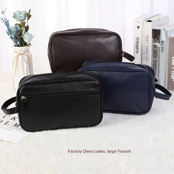 men's outdoor travel wash hand storage bag pu fabric simple portable waterproof storage bag business handbag
men's outdoor travel wash hand storage bag pu fabric simple portable waterproof storage bag business handbag