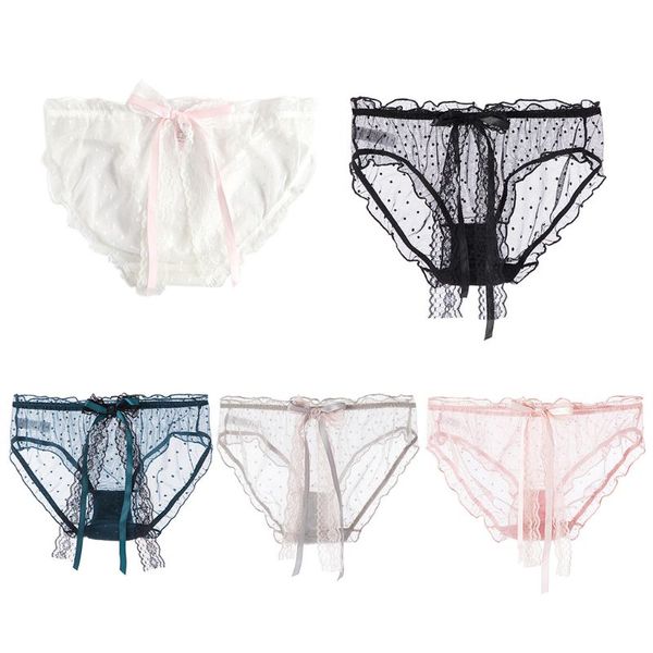 women hollow mesh ruffle panties polka dot lace ribbon bow briefs underwear 83xf, Black;pink
women hollow mesh ruffle panties polka dot lace ribbon bow briefs underwear 83xf, Black;pink