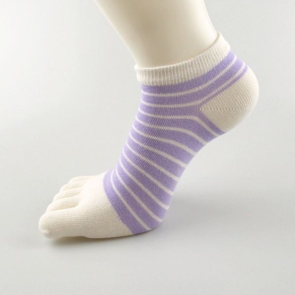 short tube five-finger women's boat socks summer color striped cotton breathable sweat-absorbing five-toe boat socks, Pink;yellow
short tube five-finger women's boat socks summer color striped cotton breathable sweat-absorbing five-toe boat socks, Pink;yellow