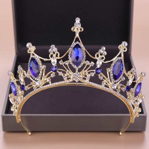 forseven retro baroque blue color crystal princess pageant diadem tiaras crowns women bridal bride noiva wedding hair jewelry y200727, White;golden
forseven retro baroque blue color crystal princess pageant diadem tiaras crowns women bridal bride noiva wedding hair jewelry y200727, White;golden