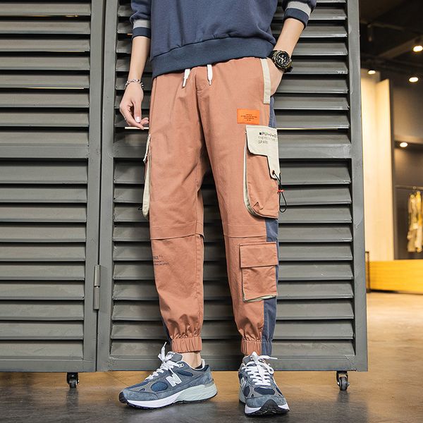 men's pants 2021 spring and autumn joggers cargo streetwear multi pocket hip hop tactical sweatpants men pantalon hombre, Black
men's pants 2021 spring and autumn joggers cargo streetwear multi pocket hip hop tactical sweatpants men pantalon hombre, Black