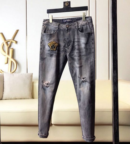 fashion mens ripped biker jeans leather patchwork slim fit black moto denim joggers for male distressed jeans pants ~~#sa130, Blue
fashion mens ripped biker jeans leather patchwork slim fit black moto denim joggers for male distressed jeans pants ~~#sa130, Blue