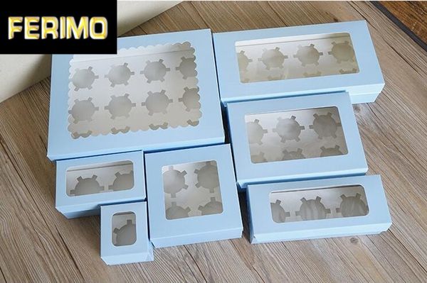 30pcs wholesale paper cake box blue/brown kraft paper box 1/2/3/4/6 hole cupcake packaging wedding birthday party carton
30pcs wholesale paper cake box blue/brown kraft paper box 1/2/3/4/6 hole cupcake packaging wedding birthday party carton