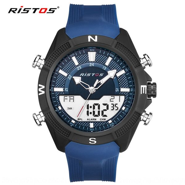 ristos lesos 9365 men's dual-display led dual-movement fashion silicone tape sports silicone watch men's watch, Blue
ristos lesos 9365 men's dual-display led dual-movement fashion silicone tape sports silicone watch men's watch, Blue