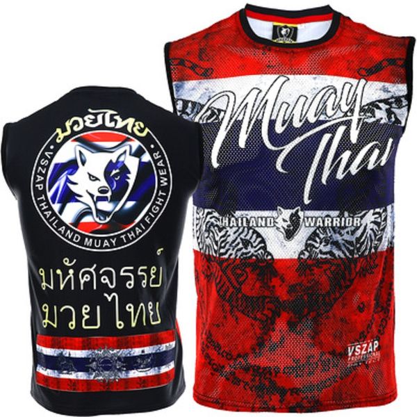 vszap thai warrior t-shirt thai boxing sleeveless t-shirt elastic quick-drying vest to train men for combat, Black;blue
vszap thai warrior t-shirt thai boxing sleeveless t-shirt elastic quick-drying vest to train men for combat, Black;blue