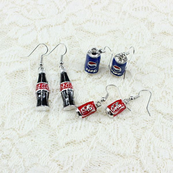 creative simple enamel coke bottle earrings cute handmade earring woman jewelry, Silver
creative simple enamel coke bottle earrings cute handmade earring woman jewelry, Silver
