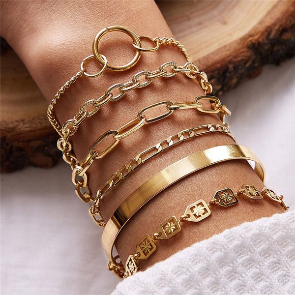 6sets / lot многослойной моды круг кольцо браслет наборы mix thin геометрическая gold cross цепочка для женщин шесть пьес bangle ювелирные н, Black
6sets / lot многослойной моды круг кольцо браслет наборы mix thin геометрическая gold cross цепочка для женщин шесть пьес bangle ювелирные н, Black