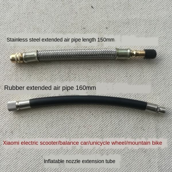 xiaomi electric scooter inflatable inflation nozzle balance car lengthened nozzle unicycle inflator extension line pipe inflator, Silver
xiaomi electric scooter inflatable inflation nozzle balance car lengthened nozzle unicycle inflator extension line pipe inflator, Silver