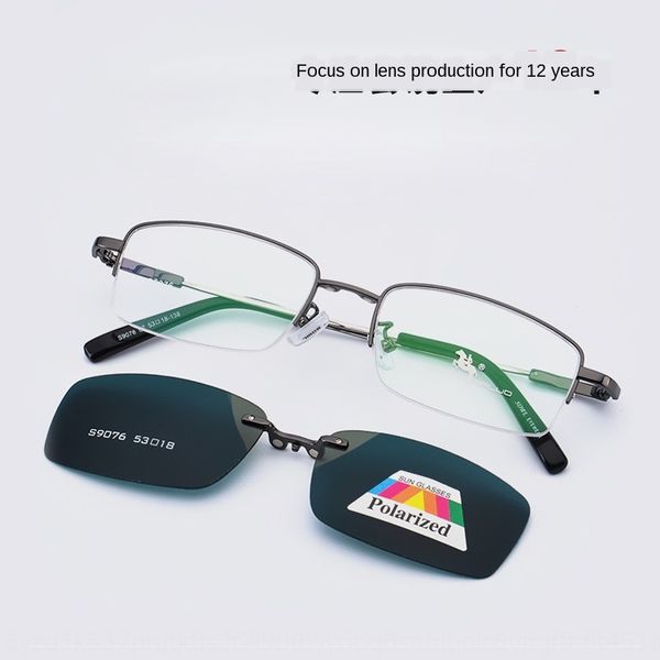 new business men's half- myopia frame optical frame magnetic myopia polarized glasses metal cover glasses, Silver
new business men's half- myopia frame optical frame magnetic myopia polarized glasses metal cover glasses, Silver