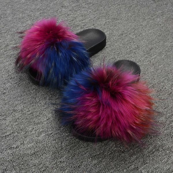 women real raccoon fur slippers summer indoor fur sliders nonslip comfortable shipping slippers, Black
women real raccoon fur slippers summer indoor fur sliders nonslip comfortable shipping slippers, Black