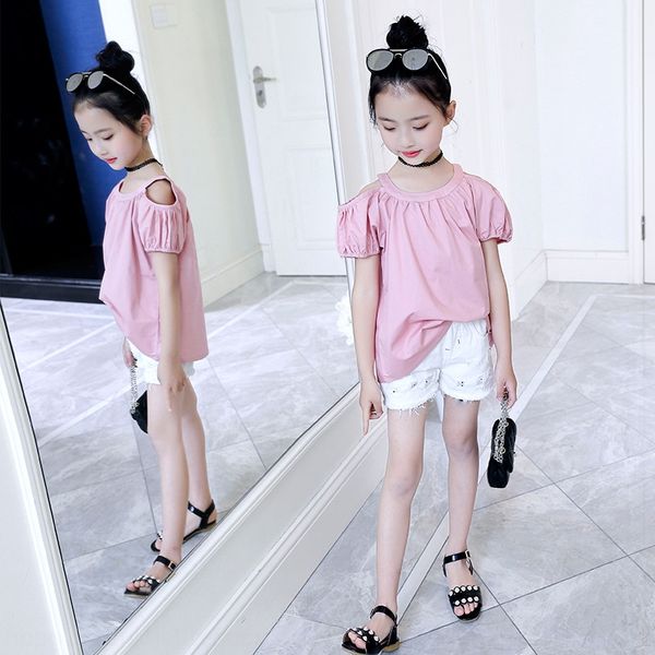 2jen5 girls t-shirt short-sleeved 2019 new summer clothes korean style strapless medium and large half-sleeved tong t xu children's sho, Blue
2jen5 girls t-shirt short-sleeved 2019 new summer clothes korean style strapless medium and large half-sleeved tong t xu children's sho, Blue