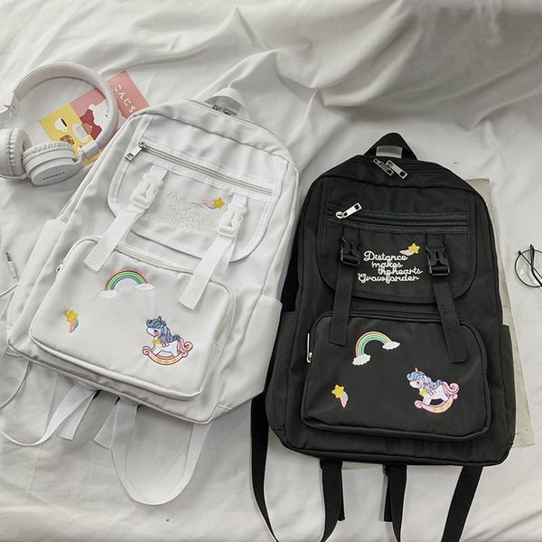 women school backpacks for teenage girls 2020 new fashion embroidered shoulder bags students travel backpack large capacity
women school backpacks for teenage girls 2020 new fashion embroidered shoulder bags students travel backpack large capacity