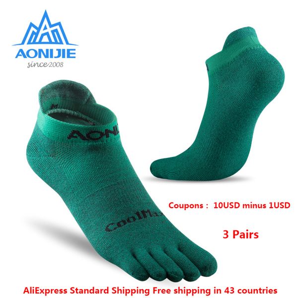 aonijie 3 pairs lightweight low cut athletic toe socks quarter socks for five toed barefoot running shoes marathon race e4110, Black
aonijie 3 pairs lightweight low cut athletic toe socks quarter socks for five toed barefoot running shoes marathon race e4110, Black