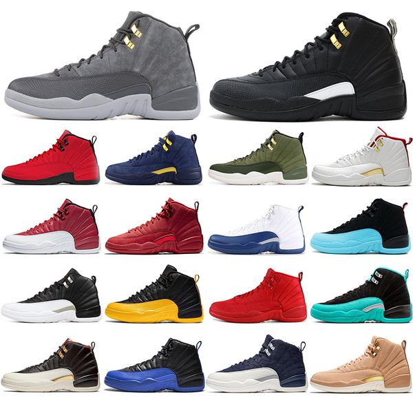 2020 new arrivals 12s basketball shoes playoff dark grey white mens trainers runner athletics outdoor sport sneakers breathable size 40-47
2020 new arrivals 12s basketball shoes playoff dark grey white mens trainers runner athletics outdoor sport sneakers breathable size 40-47