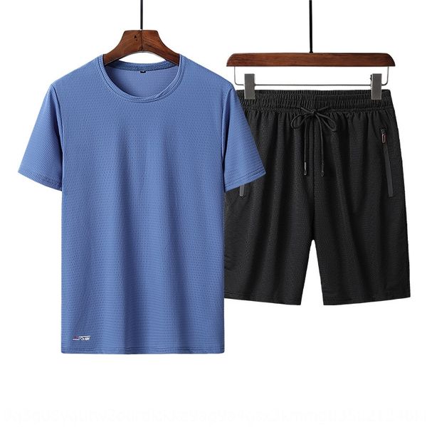 quick-drying suit men's thin sportswear men's short-sleeved ice silk sportswear trendy mesh ice silk sports suit two-piece set, Gray;blue
quick-drying suit men's thin sportswear men's short-sleeved ice silk sportswear trendy mesh ice silk sports suit two-piece set, Gray;blue