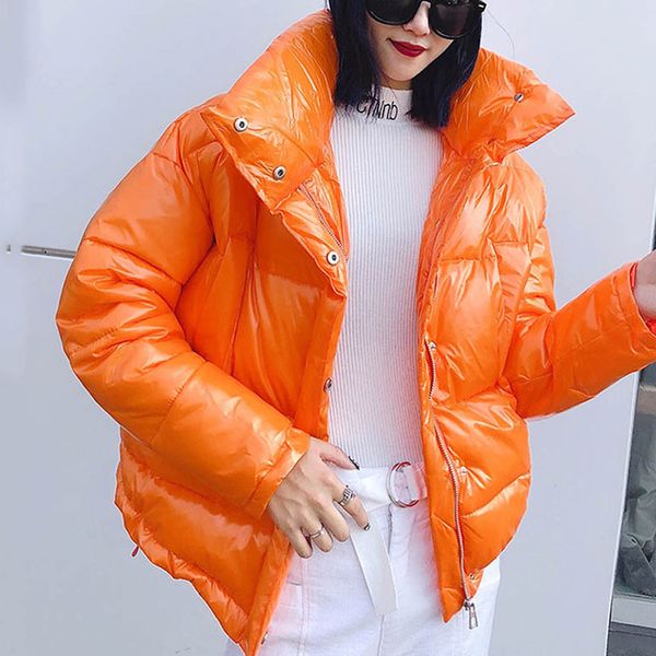 women's down & parkas women jacket winter 2021 pink silver cotton padded coat glossy waterproof puffer jackets manteau femme hiver thic, Black
women's down & parkas women jacket winter 2021 pink silver cotton padded coat glossy waterproof puffer jackets manteau femme hiver thic, Black
