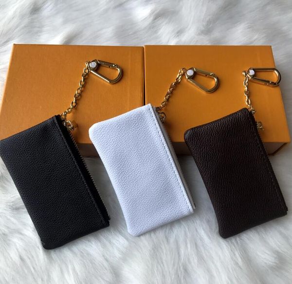 damier leather holds famous classical designer women key holder coin purse small leather key designer handbags purse, Black 
damier leather holds famous classical designer women key holder coin purse small leather key designer handbags purse, Black