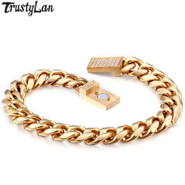 friendship mens bracelets bangles golden stainless steel bracelet male heavy metal 10mm wide hand chain jewellery accessories, Black
friendship mens bracelets bangles golden stainless steel bracelet male heavy metal 10mm wide hand chain jewellery accessories, Black