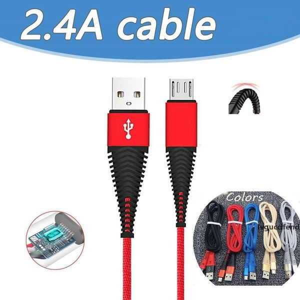 1m flexible mic usb cable high tensile speed 2.4a charging data nylon braid type-c cable cord for android samsung huawei charger sync cables
1m flexible mic usb cable high tensile speed 2.4a charging data nylon braid type-c cable cord for android samsung huawei charger sync cables