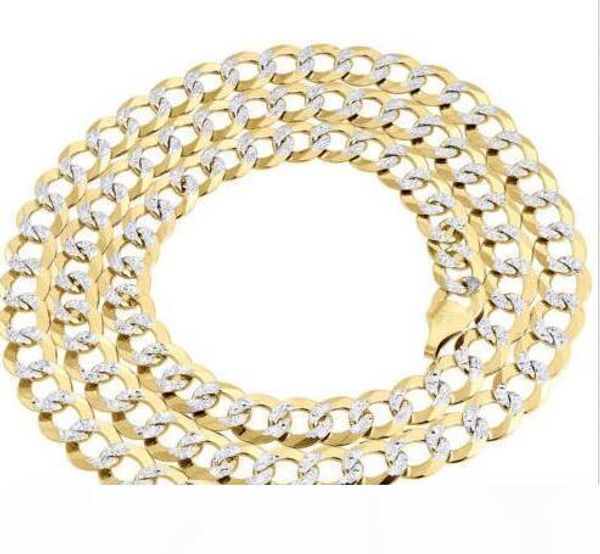 real 10k yellow gold solid fill diamond cut cuban link chain 7.25mm necklace 24, Silver
real 10k yellow gold solid fill diamond cut cuban link chain 7.25mm necklace 24, Silver