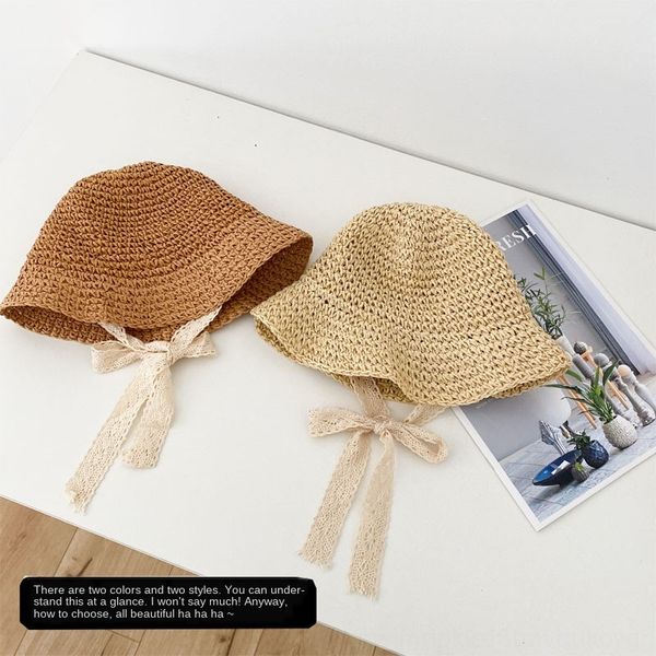 chen chen's baby girl fisherman's lace straw 1-3 years old bucket bucket straw fisherman hat children's sun hat, Blue;gray
chen chen's baby girl fisherman's lace straw 1-3 years old bucket bucket straw fisherman hat children's sun hat, Blue;gray