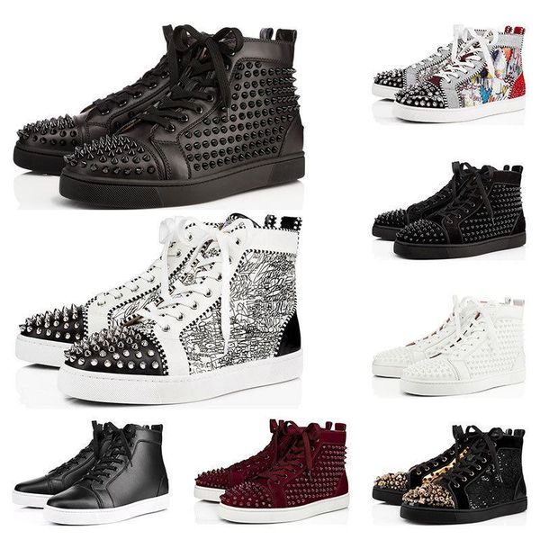 2020 designer shoes studded spikes fashion red suede leather mens womens flat bottoms luxury shoes party lovers sneakers size 36-46 with
2020 designer shoes studded spikes fashion red suede leather mens womens flat bottoms luxury shoes party lovers sneakers size 36-46 with