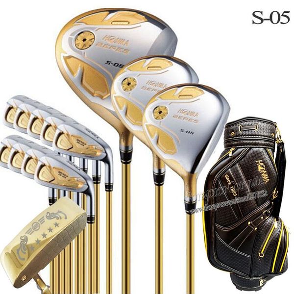 new golf clubs honma s-05 4star complete clubs set golf driver+wood+irons+putter+bag graphite golf shaft headcover ing 
new golf clubs honma s-05 4star complete clubs set golf driver+wood+irons+putter+bag graphite golf shaft headcover ing