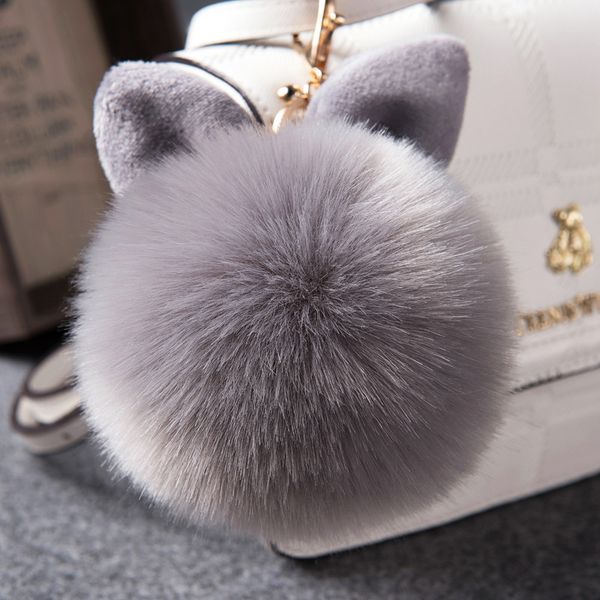 2020 fur pom pom keychains fake rabbit fur ball key chain porte clef pompom de fourrure fluffy bag charms bunny keychain keyring, Silver
2020 fur pom pom keychains fake rabbit fur ball key chain porte clef pompom de fourrure fluffy bag charms bunny keychain keyring, Silver