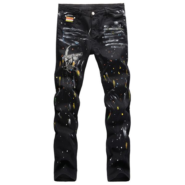 moruancle fashion mens paintd hip hop jeans pants hi street printed denim trousers streetwear jeans punk style plus size 28-42, Blue
moruancle fashion mens paintd hip hop jeans pants hi street printed denim trousers streetwear jeans punk style plus size 28-42, Blue
