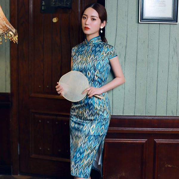 5 style traditional chinese printed qipao summer new silk satin qipao slim cheongsam plus size 3xl, Red
5 style traditional chinese printed qipao summer new silk satin qipao slim cheongsam plus size 3xl, Red