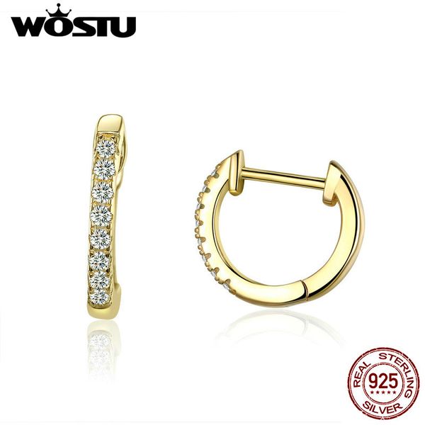 charm wostu 925 sterling silver & gold color small circle hoop earrings for women birthday simple noble jewelry gift cqe498, Golden
charm wostu 925 sterling silver & gold color small circle hoop earrings for women birthday simple noble jewelry gift cqe498, Golden