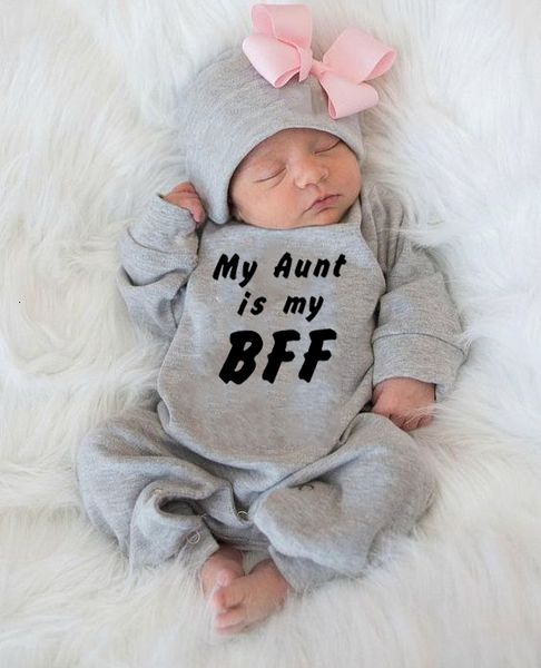 cotton baby bodysuit my aunt is my bff newborn playsuit baby girl clothes autumn long sleeve boy bodysuit infatnt clothing, Blue