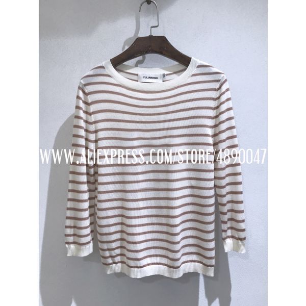 ladies knitted sweater long sleeve round neck ladies casual striped thin pullover base sweater thin, White;black
ladies knitted sweater long sleeve round neck ladies casual striped thin pullover base sweater thin, White;black