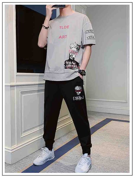 designer mens tracksuits 2020 fashion new mens two-piece t-shirt suits casual men breathable letter print suit 5 colors plus size -3xl, Gray
designer mens tracksuits 2020 fashion new mens two-piece t-shirt suits casual men breathable letter print suit 5 colors plus size -3xl, Gray