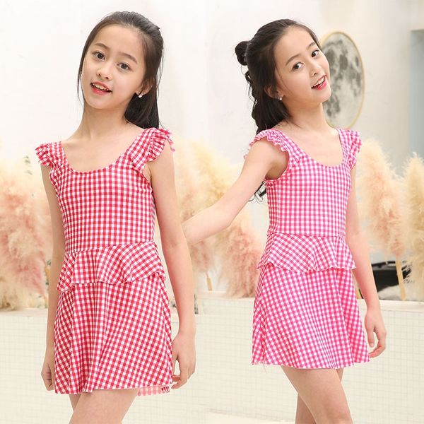 plaid student girl summer dress korean style conservative one-piece skirt swimsuit 11-16 years old children swimsuit, Black
plaid student girl summer dress korean style conservative one-piece skirt swimsuit 11-16 years old children swimsuit, Black