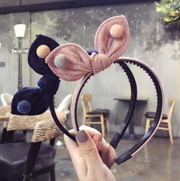 new quality woolen knitted rabbit ears bowknot hair ball christmas headband headband with tooth thin edge headband wy1463, Slivery;white
new quality woolen knitted rabbit ears bowknot hair ball christmas headband headband with tooth thin edge headband wy1463, Slivery;white
