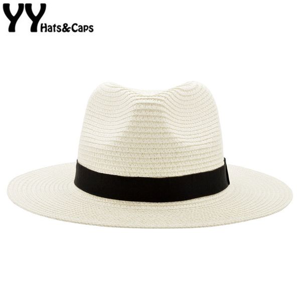 wide brim summer fedora jazz cap straw panama hats for men straw sun hats women beach caps couple sun visor hats chapeu yy18030 y200716, Blue;gray
wide brim summer fedora jazz cap straw panama hats for men straw sun hats women beach caps couple sun visor hats chapeu yy18030 y200716, Blue;gray