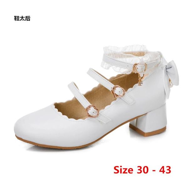 dress shoes girl med high heels sweet women scarpin student mary janes heel stiletto woman pumps small big size 30 - 43, Black
dress shoes girl med high heels sweet women scarpin student mary janes heel stiletto woman pumps small big size 30 - 43, Black