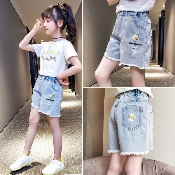 girls daisy and shorts and jeans hole jeans shorts 2020 new korean style girls' children's foreign style pants, Blue
girls daisy and shorts and jeans hole jeans shorts 2020 new korean style girls' children's foreign style pants, Blue