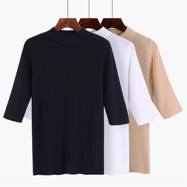 pk8bi 2019 autumn new sweater shirtshirt shirtsweater women's wear korean style slim-fit mid-sleeve cored yarn mid-collar base shirt ou, White
pk8bi 2019 autumn new sweater shirtshirt shirtsweater women's wear korean style slim-fit mid-sleeve cored yarn mid-collar base shirt ou, White