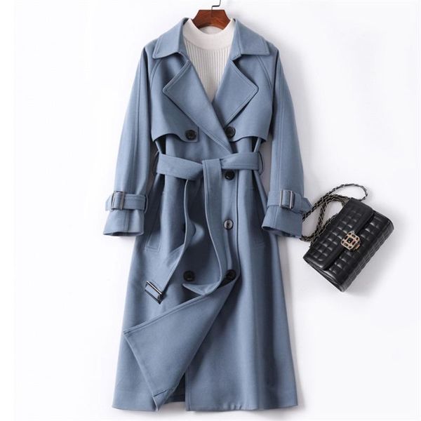 new trend haze blue women trench coat autumn winter brand england long coats double-breasted casual outwear, Tan;black
new trend haze blue women trench coat autumn winter brand england long coats double-breasted casual outwear, Tan;black